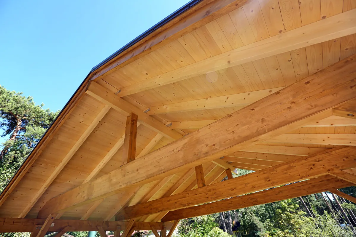 Referenzprojekt Zimmerei Kappler: Carport mit Pultdach in Region Nordschwarzwald